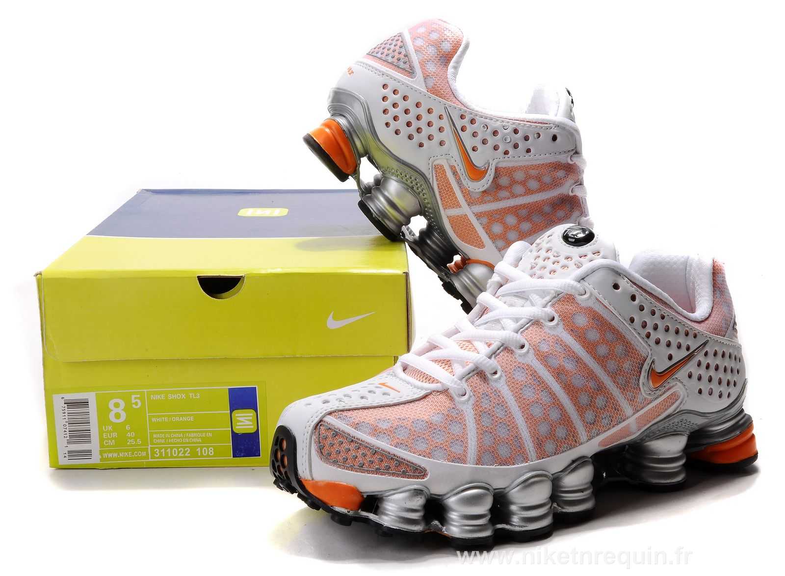 bon argentee et orange shox TL3 (2).JPG